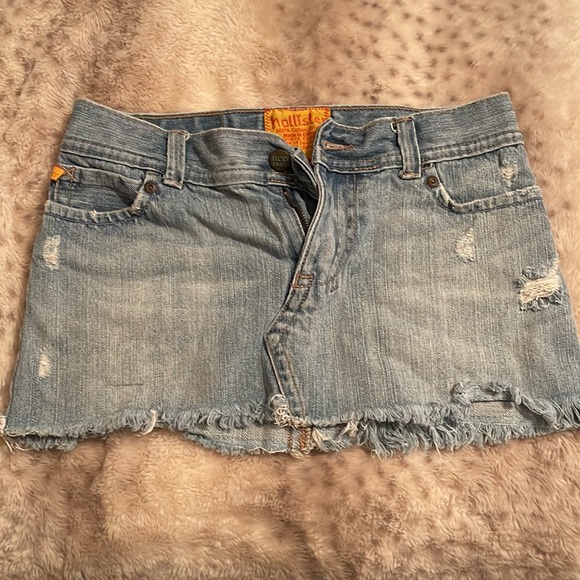Hollister blue jean skirt - Picture 2 of 3